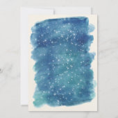 惑星の外宇宙ベビーシャワー招待状 招待状 (裏面)