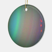 惑星の天王星のオーナメントの2つの概観 セラミックオーナメント (左)