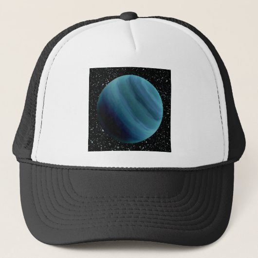 惑星の天王星の星の背景(太陽系)の~~ キャップ (正面)