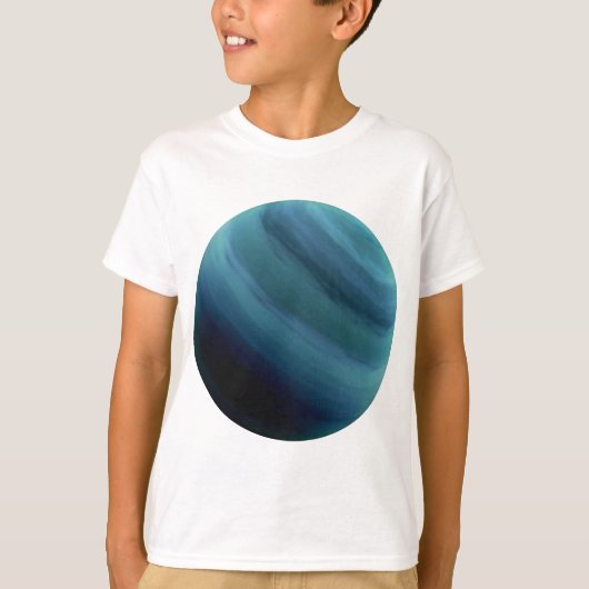 惑星の天王星(太陽系)の~ Tシャツ (正面)
