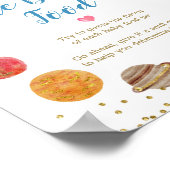 惑星の宇宙の銀河系ベビー食品を推測 ポスター (角)