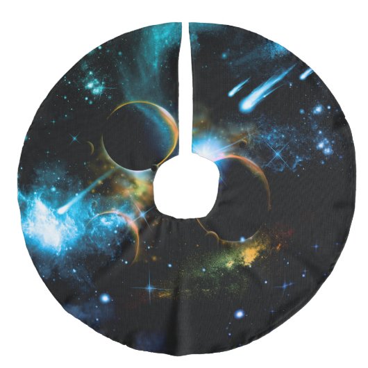 惑星の宇宙 フェイクリネンツリースカート (正面)