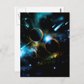 惑星の宇宙 ポストカード (正面/裏面)