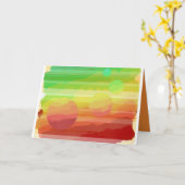 惑星の挨拶状 カード (黄色い花)