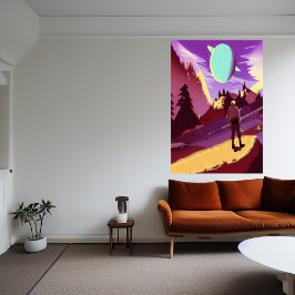 惑星の探索失った | AIアートポスター ポスター