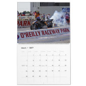 "惑星の最も速い上の燃料のドラッグのバイク" カレンダー (3月 2027)