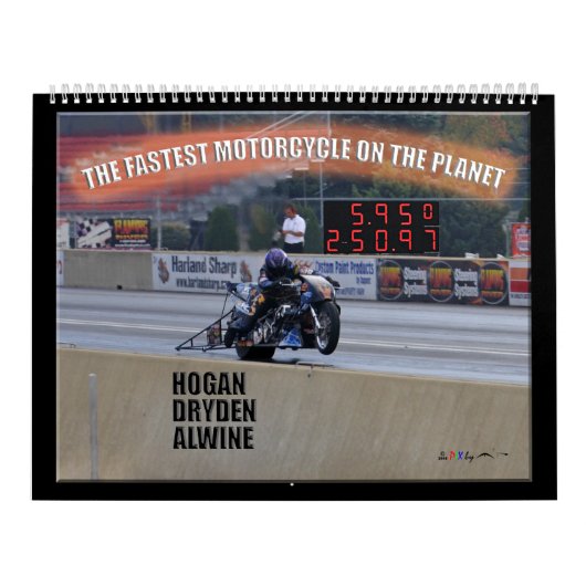 惑星の最も速いDragbike… スポンサー カレンダー (カバー)
