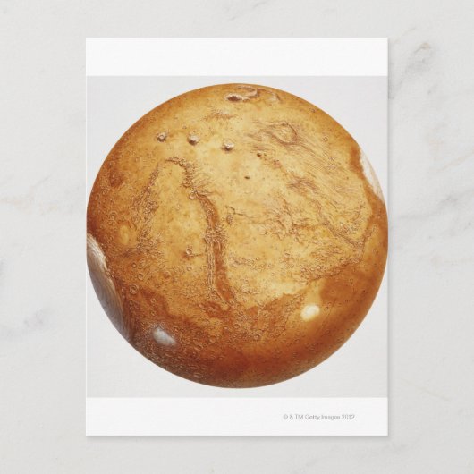 惑星の火星、イラストレーション ポストカード (正面)