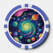 惑星の自転ポーカーチップ ポーカーチップ (正面)