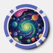 惑星の自転ポーカーチップ ポーカーチップ (裏面)
