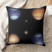 惑星の視覚的に壮大な表現 クッション (ブランケット)