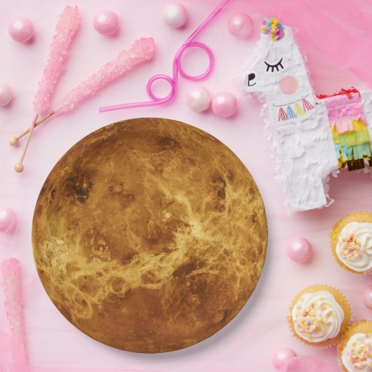惑星の金星の天文学の使い捨て可能な紙皿 ペーパープレート (パーティー)