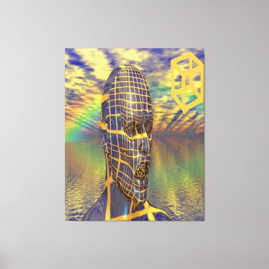 惑星の錯覚 キャンバスプリント (正面)