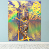 惑星の錯覚 キャンバスプリント (インサイチュ (ウッドフロア))