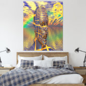 惑星の錯覚 キャンバスプリント (インサイチュ (寝室))