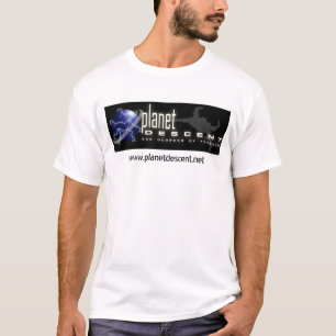 惑星の降下の旗Tライト Tシャツ