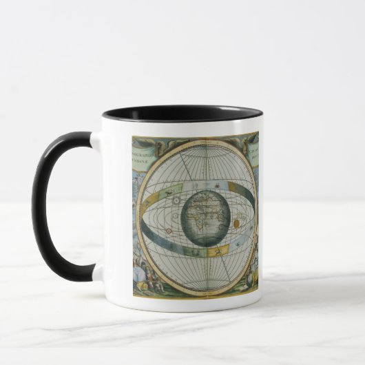 惑星のOrbiのTycho Braheシステムを示す地図 マグカップ (左)