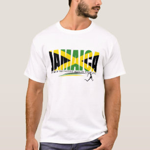 惑星のTシャツの最も速い人のジャマイカの家 Tシャツ
