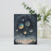 惑星はがきの夜空 ポストカード (スタンド正面)
