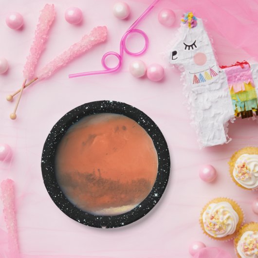 惑星は本来の性格星の背景の~を傷つけます ペーパープレート (パーティー)