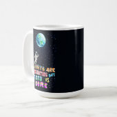 惑星は魅力的だが、地球は故郷である コーヒーマグカップ (正面左)
