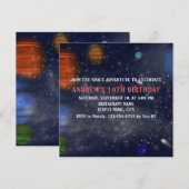 惑星や銀河のある宇宙 (正面/裏面)