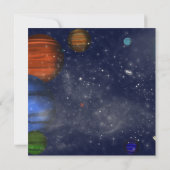 惑星や銀河のある宇宙 (裏面)