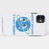 惑星を尊重し、それは天王星ではないおもしろい Case-Mate iPhoneケース (裏面(横))