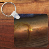 惑星を形成する材料の円盤は星を回る。 キーホルダー (正面)