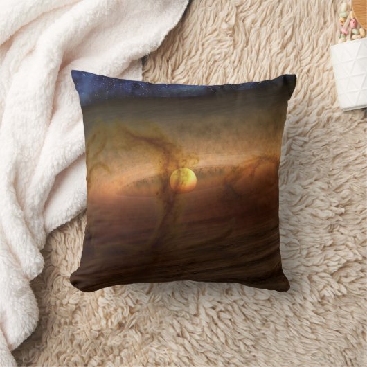 惑星を形成する材料の円盤は星を回る。 クッション (ブランケット)