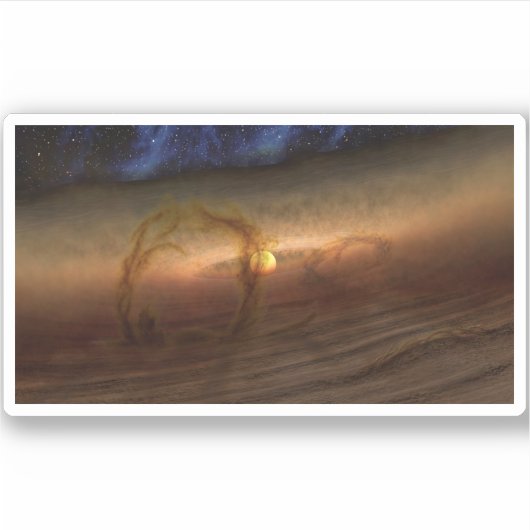 惑星を形成する材料の円盤は星を回る。 シール (正面)