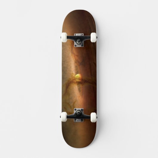 惑星を形成する材料の円盤は星を回る。 スケートボード (正面)