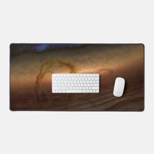 惑星を形成する材料の円盤は星を回る。 デスクマット (キーボード&マウス)