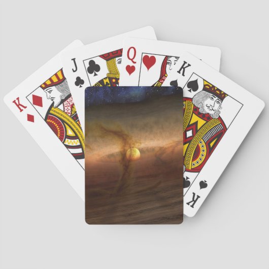 惑星を形成する材料の円盤は星を回る。 トランプ (裏面)