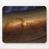 惑星を形成する材料の円盤は星を回る。 マウスパッド (正面)