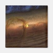 惑星を形成する材料の円盤は星を回る。 マグネット (正面)