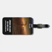 惑星を形成する材料の円盤は星を回る。 ラゲッジタグ (裏面横)