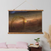 惑星を形成する材料の円盤は星を回る。 吊り下げ型タペストリー (寝室)