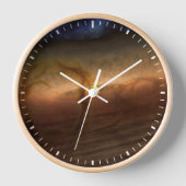 惑星を形成する材料の円盤は星を回る。 壁時計 (正面)