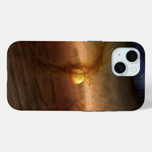 惑星を形成する材料の円盤は星を回る。 Case-Mate iPhoneケース (裏面 (横))