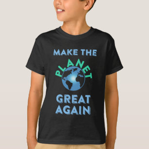 惑星を素晴らしく再度させて下さい Tシャツ