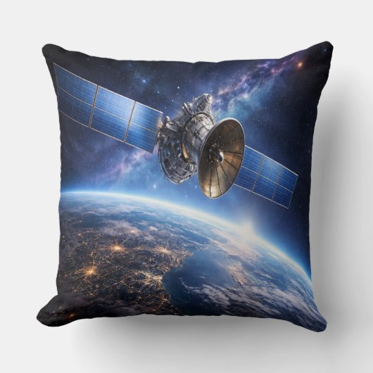 惑星を覆う衛星 クッション (正面)