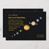 惑星イン宇宙招待状 招待状 (正面/裏面)