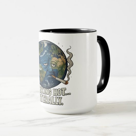 惑星エネルギーを燃え尽くす マグカップ (正面右)