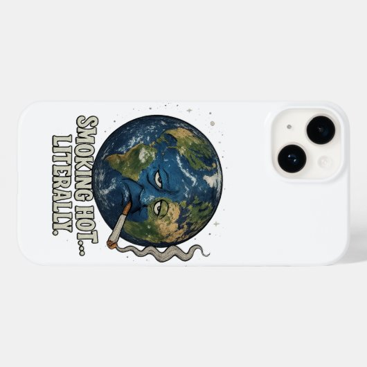 惑星エネルギーを燃え尽くす Case-Mate iPhoneケース (裏面 (横))