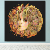 惑星オーガニック キャンバスプリント (インサイチュ (ウッドフロア))