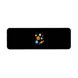 惑星クリスマスオーナメントカラフルおもしろいクリスマスPaj ラベル