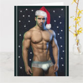 惑星クリスマスバフサンタで最もホットなハンクス カード (黄色い花)