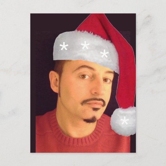 惑星クリスマスバフサンタで最もホットなハンクス ポストカード (正面)