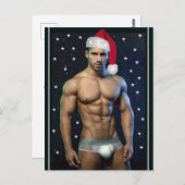 惑星クリスマスバフサンタで最もホットなハンクス ポストカード (正面/裏面)